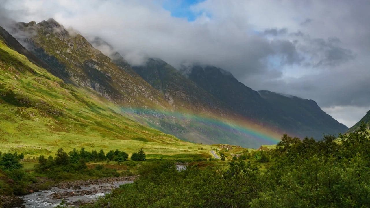 View from Aonach Eagach